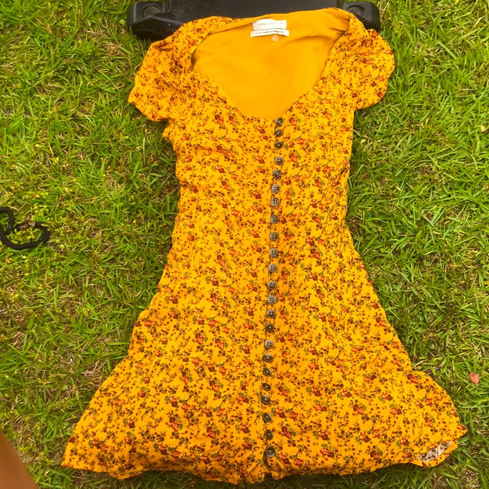 Yellow Floral Dress